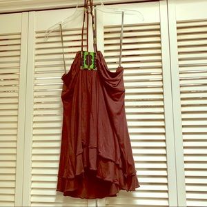 NEW! BCBG Women’s Beaded Halter Top, size Large